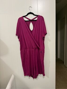 Lane Bryant Magenta Knit Top